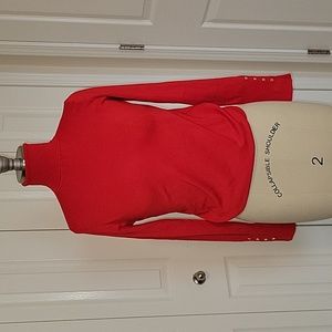 Red Zara turtleneck